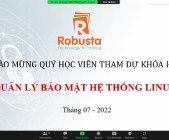 Robusta triển khai khóa đào tạo trực tuyến "Quản lý bảo mật hệ thống Linux” cho đơn vị Điện lực