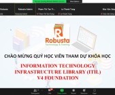 Robusta khai giảng khóa đào tạo "Information Technology Infrastructure Library (ITIL) V4 Foundation"