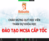 Robusta khai giảng khóa đào tạo "MCSA cấp tốc"