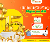 Chương trình ưu đãi đặc biệt mừng sinh nhật lần thứ 15: SINH NHẬT VÀNG – NGÀN ƯU ĐÃI