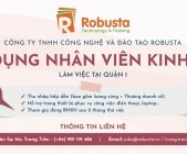 Robusta tuyển dụng "Nhân viên Kinh doanh" - Nhận việc ngay, thu nhập hấp dẫn!!!