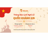 THÔNG BÁO LỊCH NGHỈ LỄ QUỐC KHÁNH 2/9