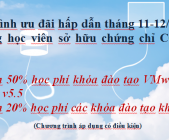 Chương trình ưu đãi hấp dẫn tháng 11-12/2014